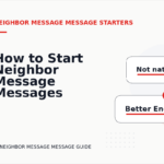 How to Start Neighbor Message Messages Clearly