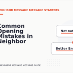 Common Opening Mistakes in Neighbor Message Messages