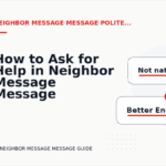 How to Ask for Help in Neighbor Message Message English