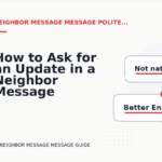 How to Ask for an Update in a Neighbor Message Message