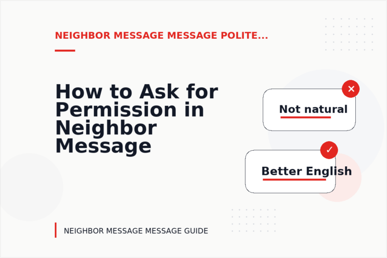 How to Ask for Permission in Neighbor Message Message English How to Ask for Permission in Neighbor Message Message English