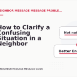 How to Clarify a Confusing Situation in a Neighbor Message Message