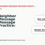 Neighbor Message Message Practice: Problem and Solution Replies