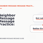 Neighbor Message Message Practice: Better Sentence Choices
